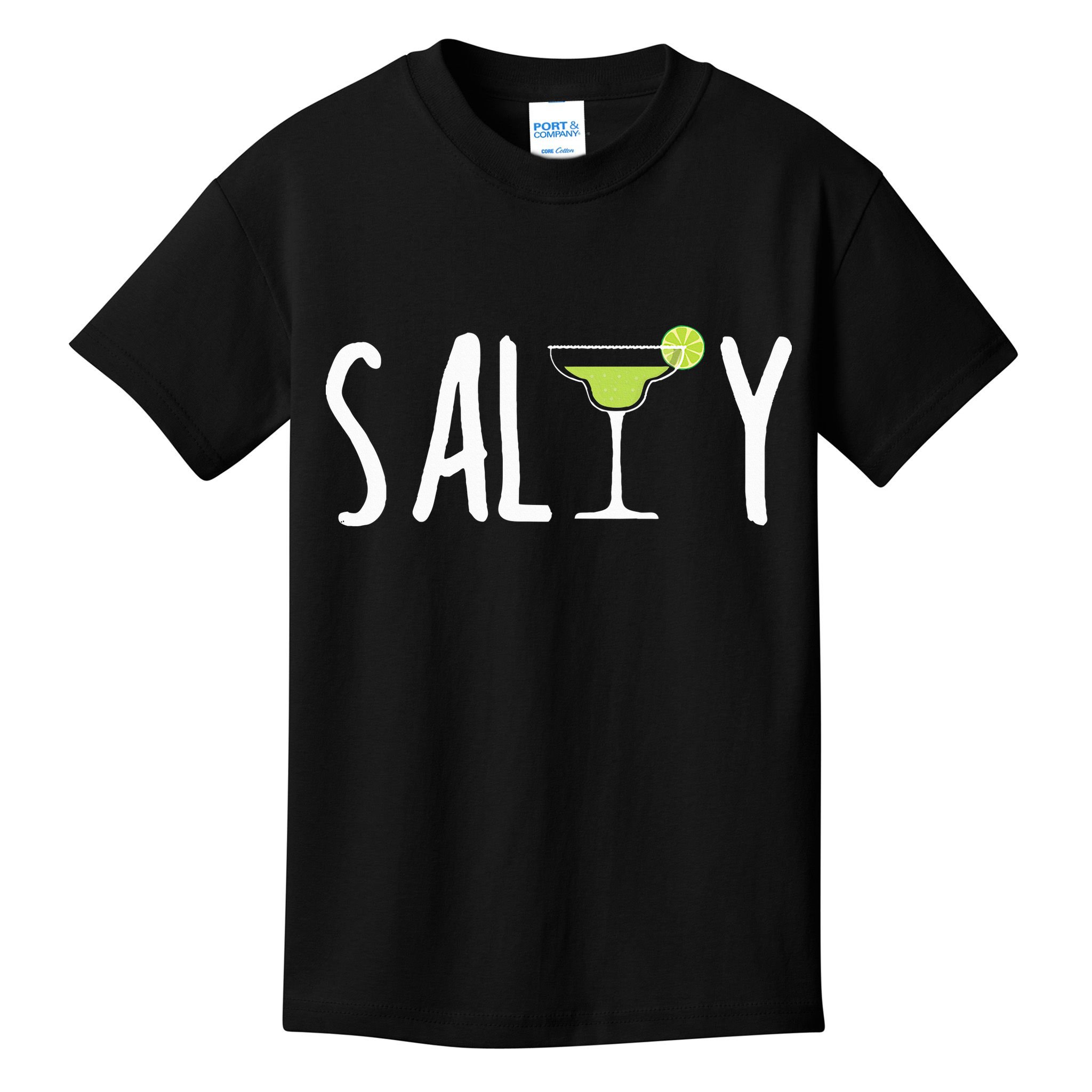 Salty Margarita Glass Beach Lover For Margarita Lovers Kids T-Shirt