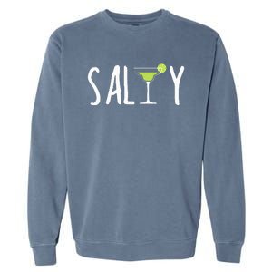 Salty Margarita Glass Beach Lover For Margarita Lovers Garment-Dyed Sweatshirt