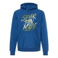 Spartan Mode Gold Gladiator Beast Workout Motivation Gym Cute Gift Premium Hoodie