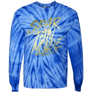 Spartan Mode Gold Gladiator Beast Workout Motivation Gym Cute Gift Tie-Dye Long Sleeve Shirt