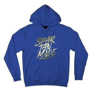 Spartan Mode Gold Gladiator Beast Workout Motivation Gym Cute Gift Tall Hoodie