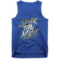 Spartan Mode Gold Gladiator Beast Workout Motivation Gym Cute Gift Tank Top