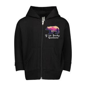 Smoky Mountains Gatlinburg Tennessee Souvenirs Toddler Zip Fleece Hoodie