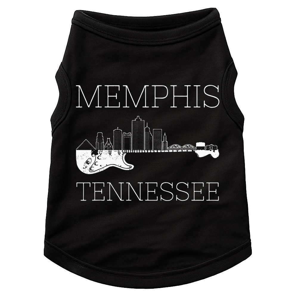 Souvenir Memphis Guitar Music Tennessee Memphis Doggie Tank