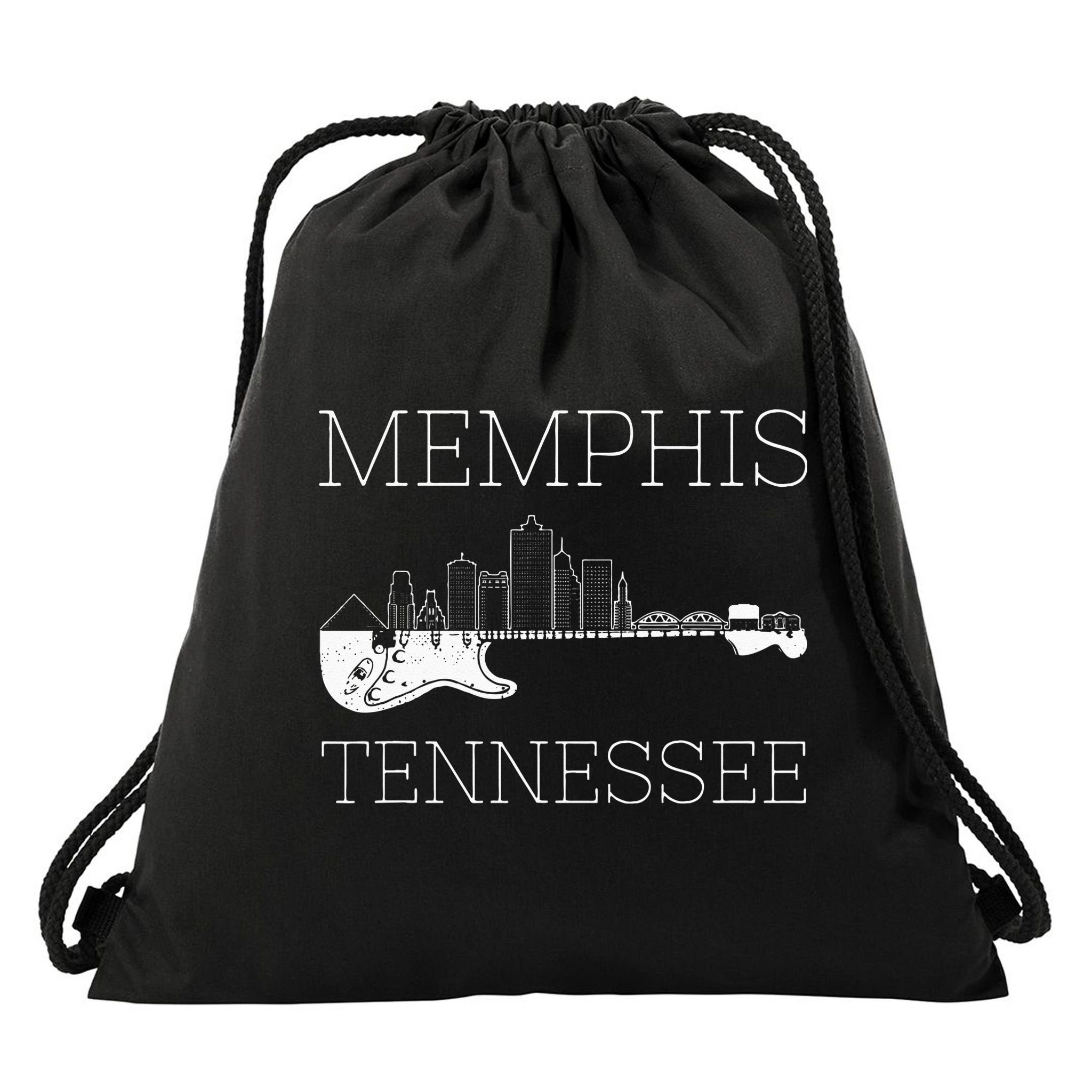 Souvenir Memphis Guitar Music Tennessee Memphis Drawstring Bag