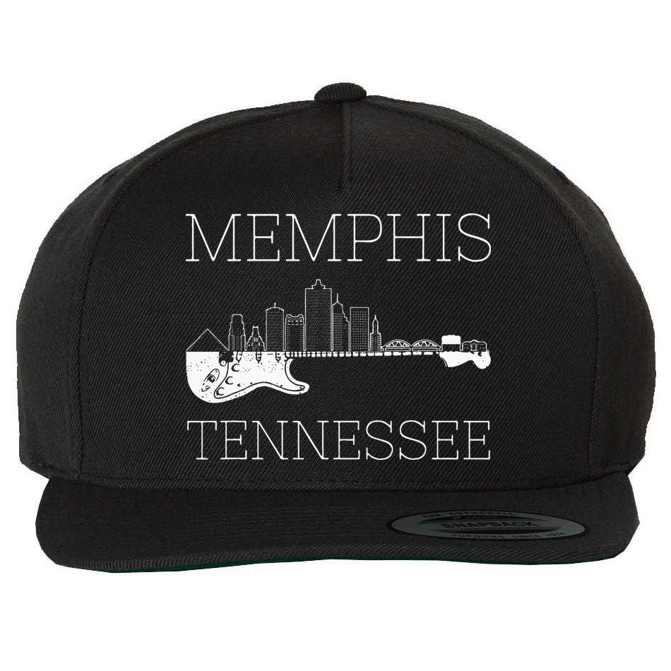 Souvenir Memphis Guitar Music Tennessee Memphis Wool Snapback Cap