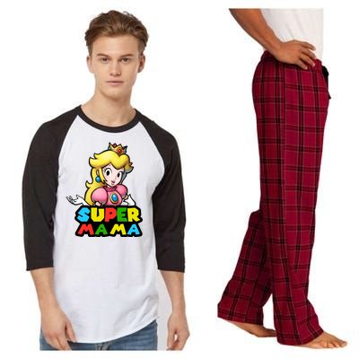 Super Mama Gamer Logo Raglan Sleeve Pajama Set