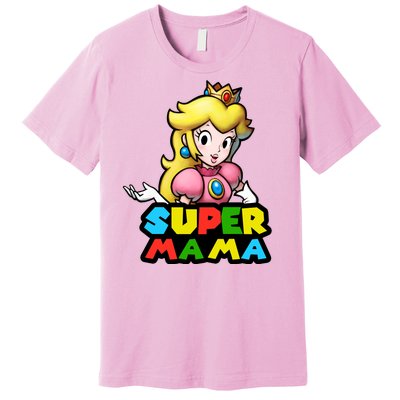 Super Mama Gamer Logo Premium T-Shirt