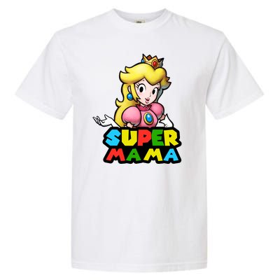 Super Mama Gamer Logo Garment-Dyed Heavyweight T-Shirt