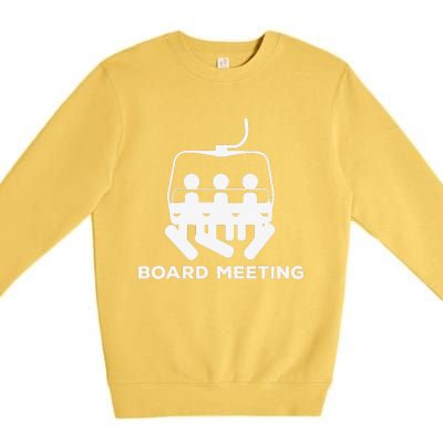 Snowboard Meeting Gift Snowboarding funny Vacation Skiing Premium Crewneck Sweatshirt