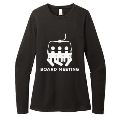 Snowboard Meeting Gift Snowboarding funny Vacation Skiing Womens CVC Long Sleeve Shirt