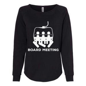 Snowboard Meeting Gift Snowboarding funny Vacation Skiing Womens California Wash Sweatshirt