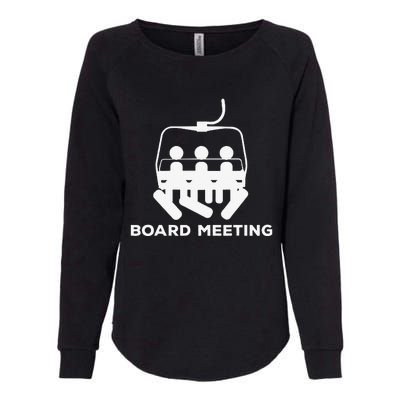 Snowboard Meeting Gift Snowboarding funny Vacation Skiing Womens California Wash Sweatshirt