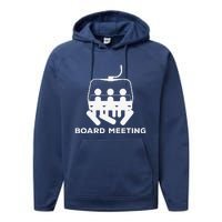 Snowboard Meeting Gift Snowboarding funny Vacation Skiing Performance Fleece Hoodie