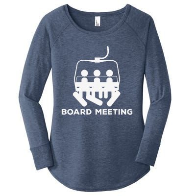 Snowboard Meeting Gift Snowboarding funny Vacation Skiing Women's Perfect Tri Tunic Long Sleeve Shirt