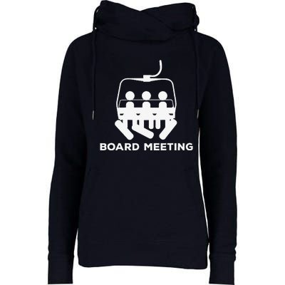 Snowboard Meeting Gift Snowboarding funny Vacation Skiing Womens Funnel Neck Pullover Hood