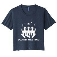 Snowboard Meeting Gift Snowboarding funny Vacation Skiing Women's Crop Top Tee