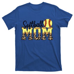 Softball Mom Gift Funny Ball Mom Cute Letter Gift T-Shirt