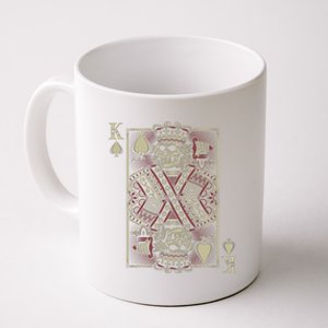 Skull Motorcycle Gift Biker King Of Spades Card Game Poker Great Gift Coffee Mug