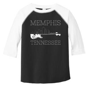 Souvenir Memphis Guitar Music Tennessee Memphis Toddler Fine Jersey T-Shirt