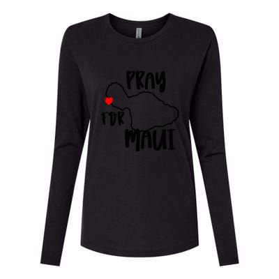 Support Maui Gift Pray For Maui Hawaii Strong Womens Cotton Relaxed Long Sleeve T-Shirt