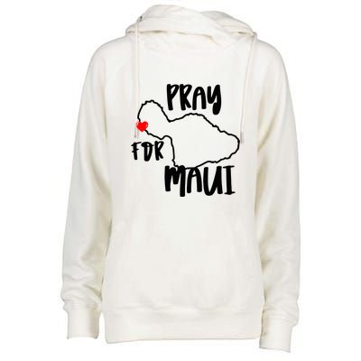 Support Maui Gift Pray For Maui Hawaii Strong Womens Funnel Neck Pullover Hood