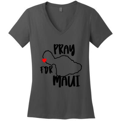 Support Maui Gift Pray For Maui Hawaii Strong Women's V-Neck T-Shirt