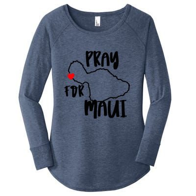 Support Maui Gift Pray For Maui Hawaii Strong Women's Perfect Tri Tunic Long Sleeve Shirt