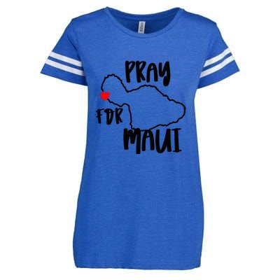 Support Maui Gift Pray For Maui Hawaii Strong Enza Ladies Jersey Football T-Shirt