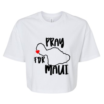 Support Maui Gift Pray For Maui Hawaii Strong Bella+Canvas Jersey Crop Tee