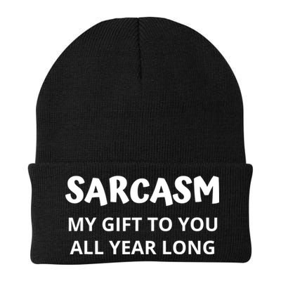 Sarcasm My Gift To You All Year Long Funny Christmas Joke Beanie