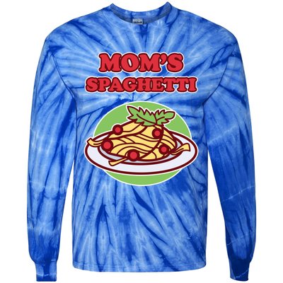 Spaghetti Meaningful Gift And Cool Gift Mom's Spaghetti Meaningful Gift Tie-Dye Long Sleeve Shirt