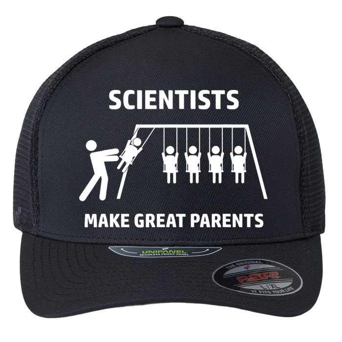 Scientists Make Great Parents Physicians Maths Physics Science Flexfit Unipanel Trucker Cap