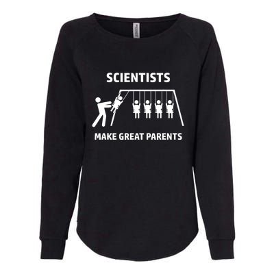 Scientists Make Great Parents Physicians Maths Physics Science Womens California Wash Sweatshirt