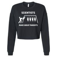Scientists Make Great Parents Physicians Maths Physics Science Cropped Pullover Crew