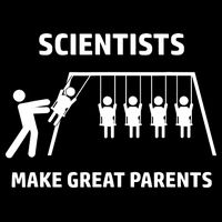 Scientists Make Great Parents Physicians Maths Physics Science Cropped Pullover Crew