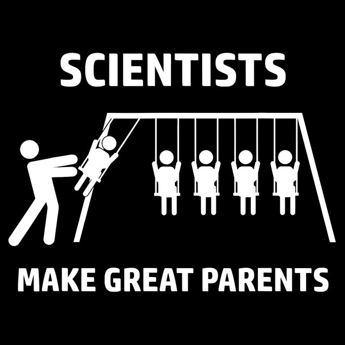 Scientists Make Great Parents Physicians Maths Physics Science Cropped Pullover Crew