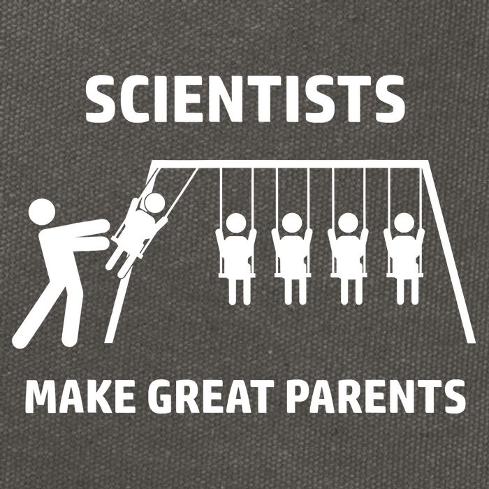 Scientists Make Great Parents Physicians Maths Physics Science Cotton Canvas Backpack