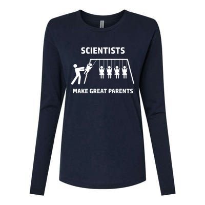 Scientists Make Great Parents Physicians Maths Physics Science Womens Cotton Relaxed Long Sleeve T-Shirt