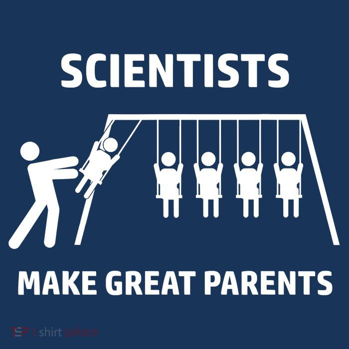 Scientists Make Great Parents Physicians Maths Physics Science Tall T-Shirt