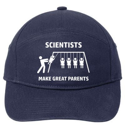 Scientists Make Great Parents Physicians Maths Physics Science 7-Panel Snapback Hat