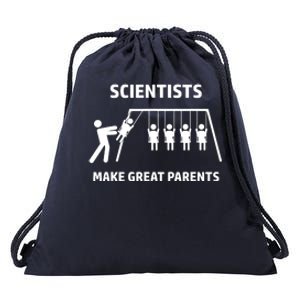 Scientists Make Great Parents Physicians Maths Physics Science Drawstring Bag