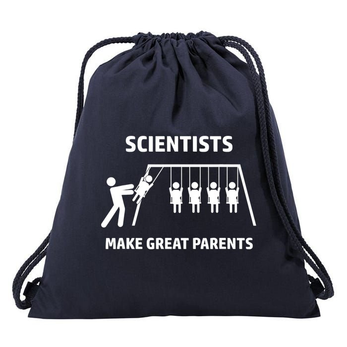 Scientists Make Great Parents Physicians Maths Physics Science Drawstring Bag
