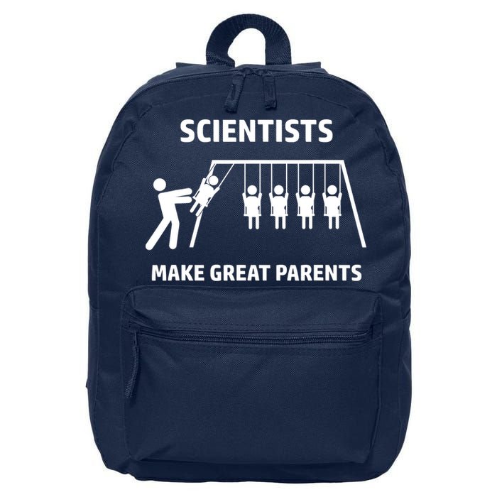 Scientists Make Great Parents Physicians Maths Physics Science 16 in Basic Backpack