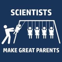 Scientists Make Great Parents Physicians Maths Physics Science 16 in Basic Backpack