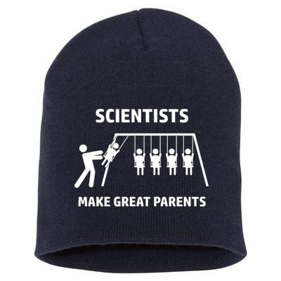 Scientists Make Great Parents Physicians Maths Physics Science Short Acrylic Beanie