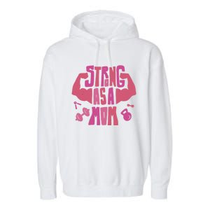 Strong Mom Gym Mother Mother's Day Mommy Fitness Gift Garment-Dyed Fleece Hoodie