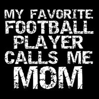 Sports Mother Gift My Favorite Football Player Calls Me Mom Meaningful Gift Flat Bill Trucker Hat