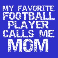Sports Mother Gift My Favorite Football Player Calls Me Mom Meaningful Gift V-Neck T-Shirt