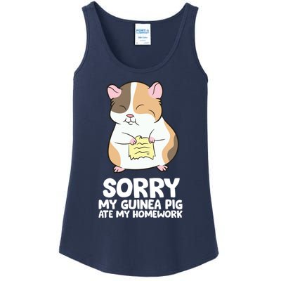 Sorry My Guinea Pig Ate My Homework Guinea Pig School Ladies Essential Tank